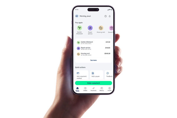 The allpayments app showing simplicity for payment journeys